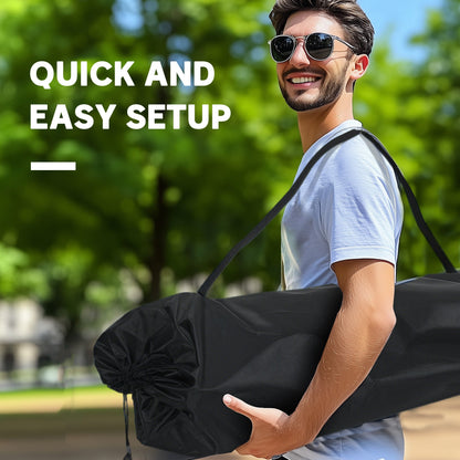 Padded Folding Camp Chair For Adults. Double Camping Chair With Armrests. Cup Holders. Carry Bag For Outdoor. Blue