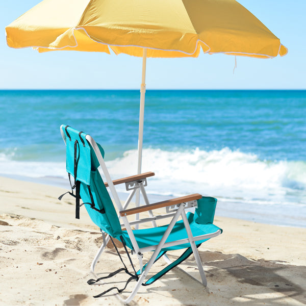 2pcs 23X21.7X31.5in Mint Green Beach Chair