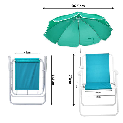 Folding Beach Chair With Umbrella For Adults. Lightweight Porable Camping Chair With 265lbs Capacity For Travel Picnic Concert & Outdoor Activities