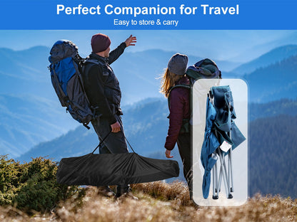 1Pc Foldable Beach Chair With Sun Canopy Cup Holder Carry Bag Adkustable Armrest Detachable Umbrella 220.5lbs Max Load Fedex Shipping