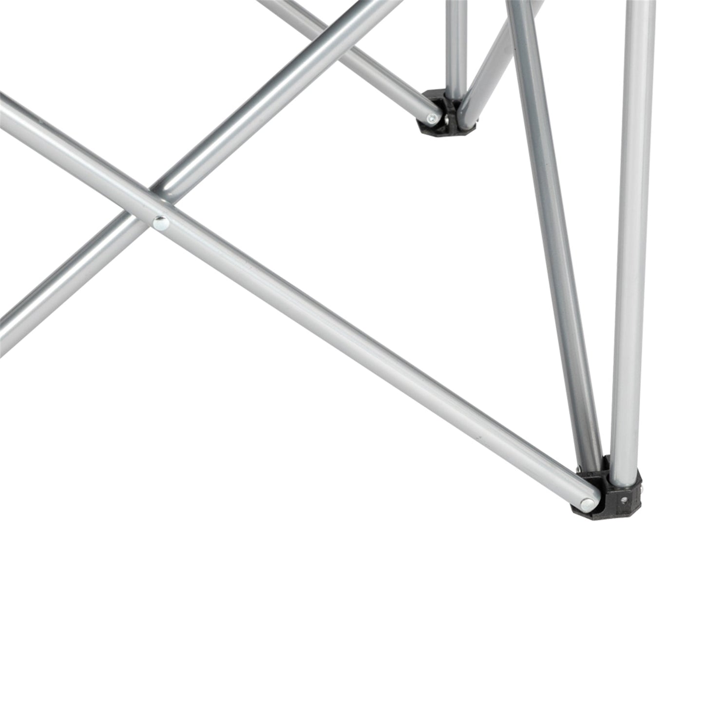 Camping Chair. Grey Iron Frame. Off-white