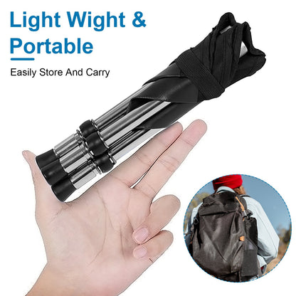 1Pc Foldable Camping Stool Retractable Portable Folding Chair Easy Setup Lightweight Backpacking Stool Carry Bag Fishing Camping Hiking Bbq